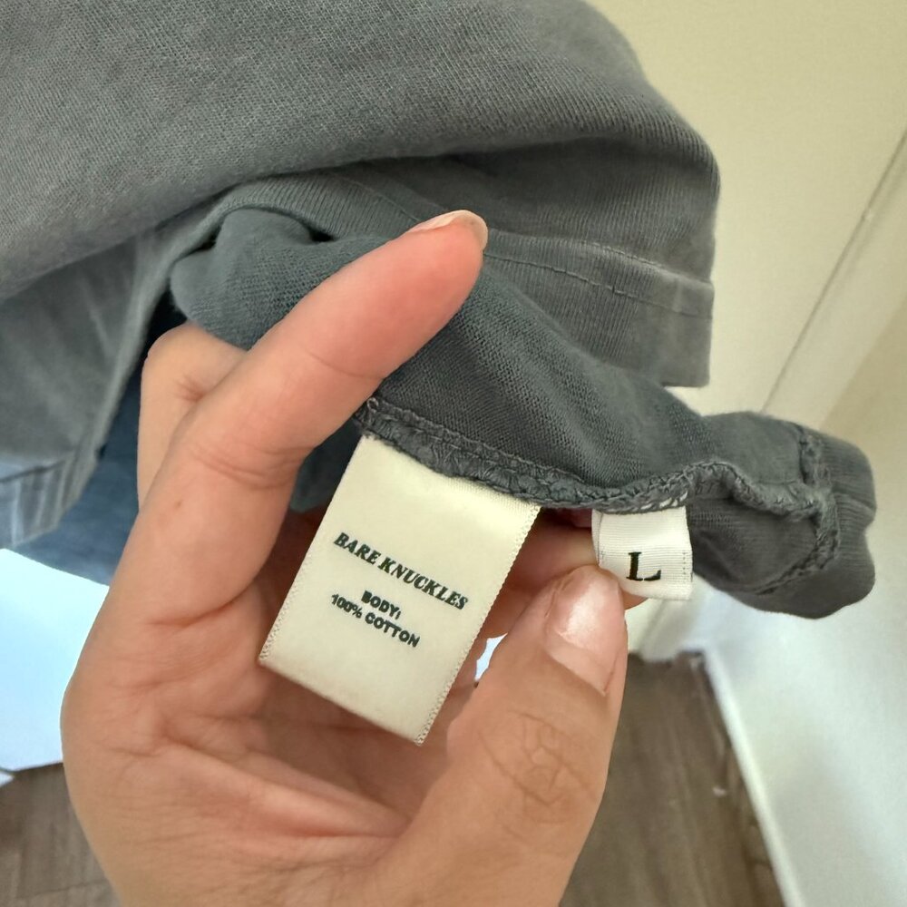 Bare Knuckles Gray Heavyweight Basic T-Shirt L - image 6